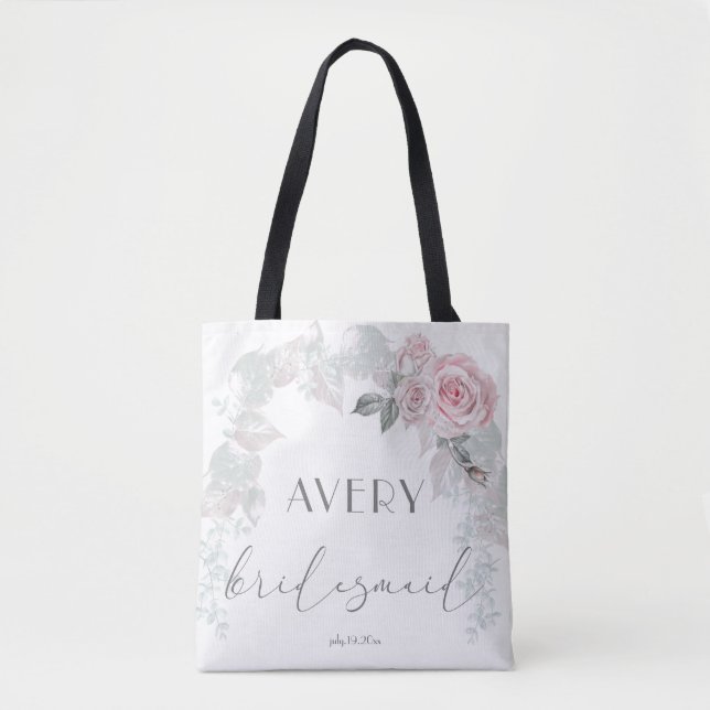 Beautiful Pale Pink Roses  BarefootBride™ Tote Bag (Front)