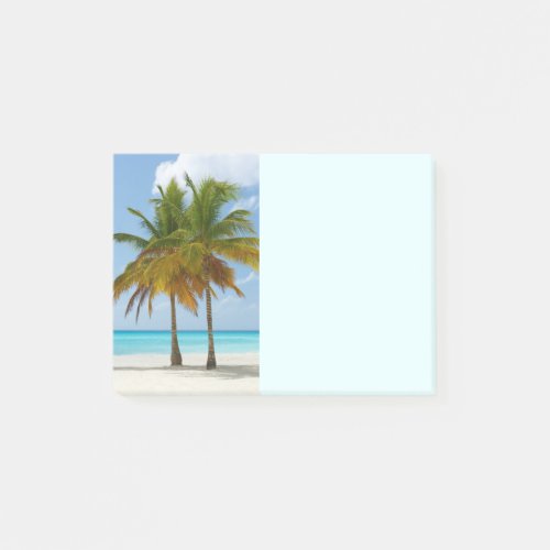 Beautiful Palm Trees on a Tropical Beach Post_it Notes
