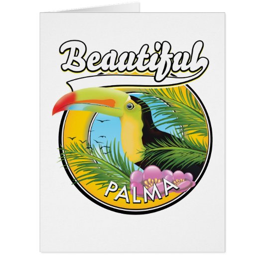 Beautiful Palma, toucan logo Cards (Front)