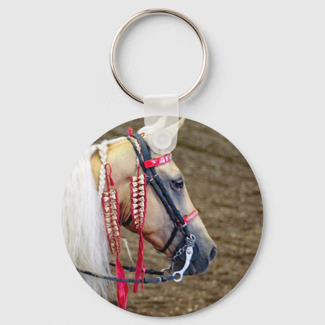 Beautiful Palomino Horse Photo Keychain (Front)