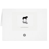 Beautiful Palomino Mustang Blank Note Card (Back Horizontal)