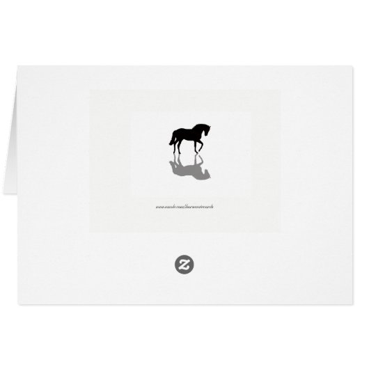 Beautiful Palomino Mustang Blank Note Card (Back Horizontal)