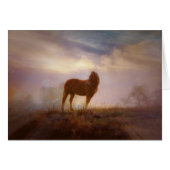 Beautiful Palomino Mustang Blank Note Card (Front Horizontal)
