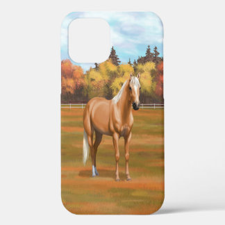 Beautiful Palomino Quarter Horse Stallion iPhone 12 Case