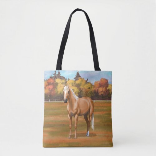 Beautiful Palomino Quarter Horse Stallion Tote Bag