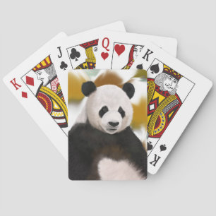 Beautiful Panda Bear Abstract Background Poker Cards