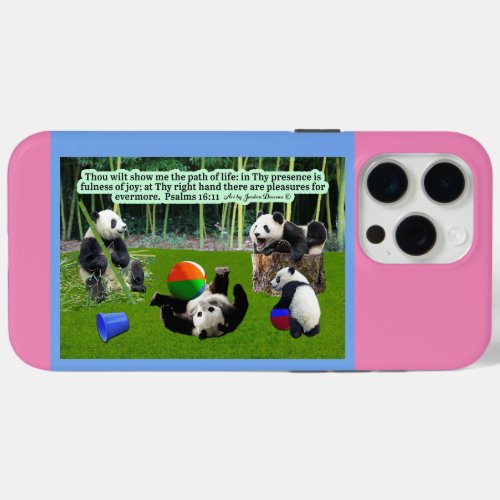 Beautiful Panda Scripture Psalms 1611 iPhone 15 Pro Max Case