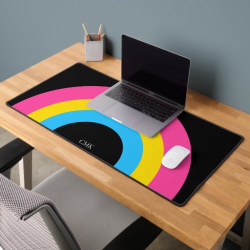 Beautiful Pansexual Pride Flag Rainbow Custom Desk Mat