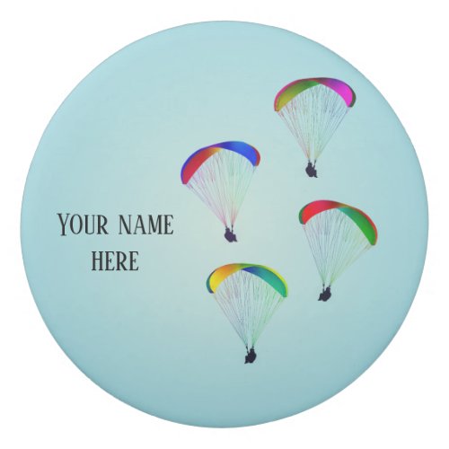 Beautiful Parachutes _ your name on paragliding Eraser