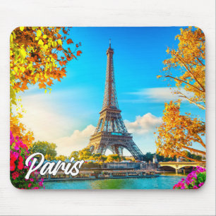 Beautiful Paris, France Eiffel Tower Mouse Pad
