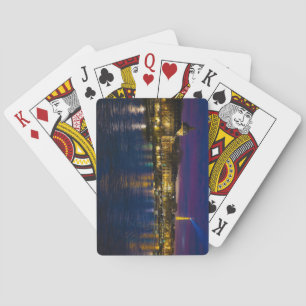 Beautiful Paris France Evening Skyline Poker Cards