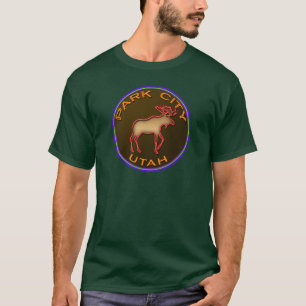 Beautiful Park City Moose Medallion Gear T-Shirt