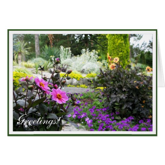 Beautiful Park Photo with adjustable Frame Cards (Front Horizontal)