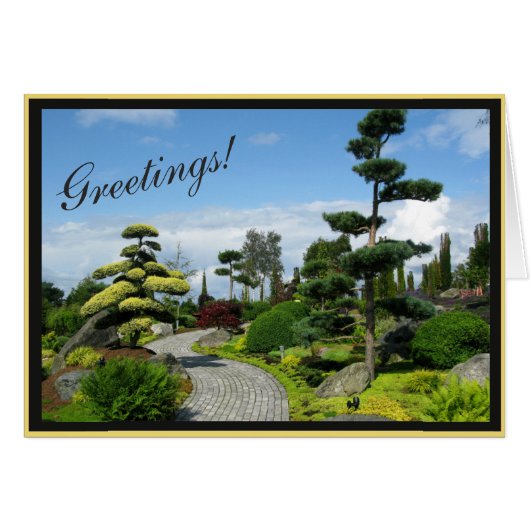 Beautiful Park Photo with adjustable Frame Cards (Front Horizontal)