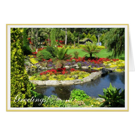 Beautiful Park Photo with adjustable Frame Cards (Front Horizontal)