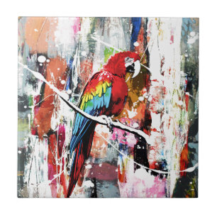Beautiful Parrot Tile