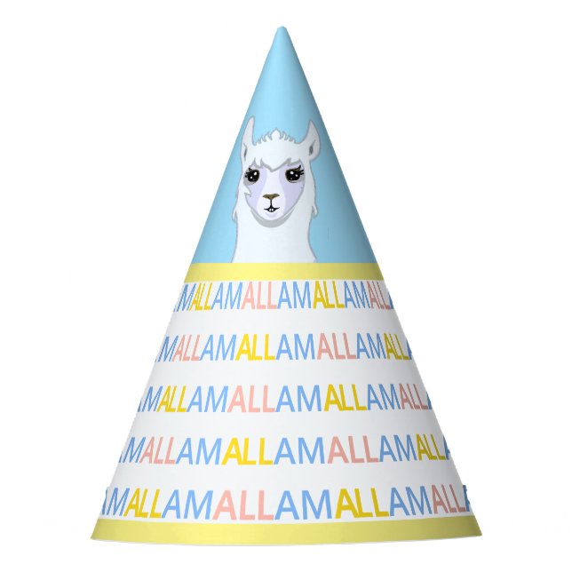 Beautiful Party Llama Hat (Front)