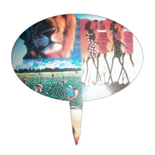 Beautiful Party time Kenya Hakuna Matata Cake Topper