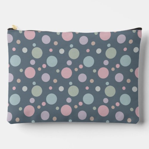 Beautiful Pastel Abstract Polka Dot Accessory Pouch