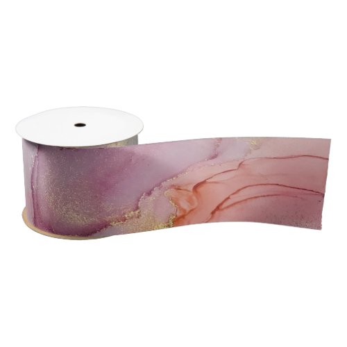 Beautiful Pastel Abstract Satin Ribbon