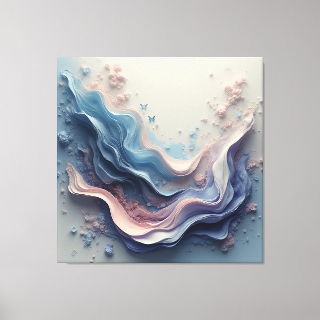 Beautiful Pastel Background – Soft Modern Design Canvas Print (Front)