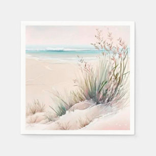 Beautiful pastel beach napkins