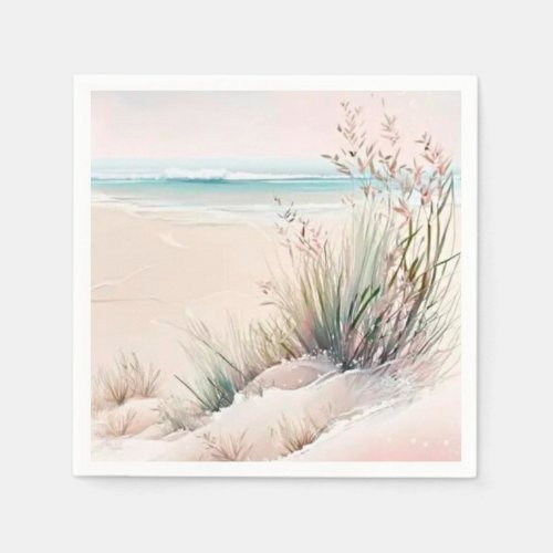 Beautiful pastel beach napkins