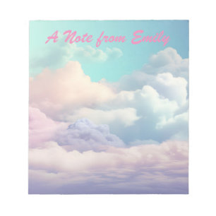 Beautiful Pastel Cloud Notepad
