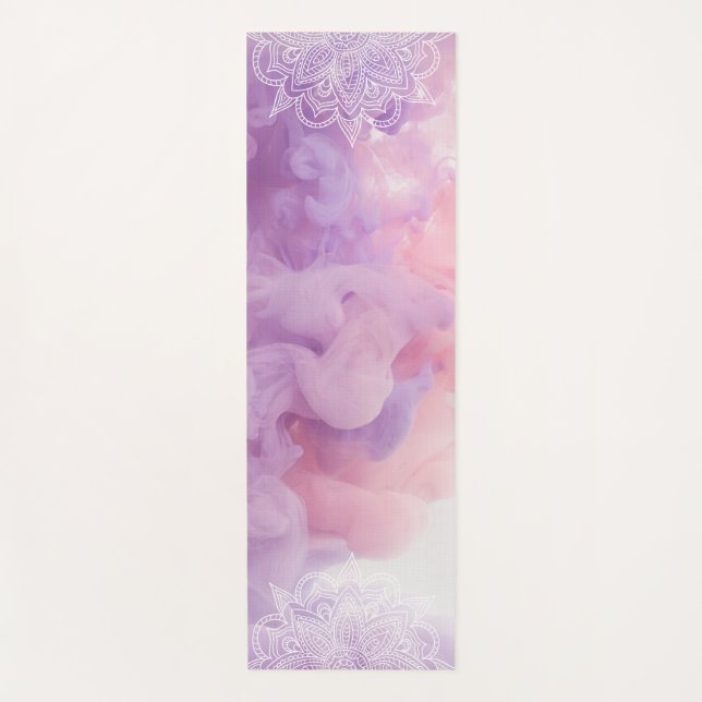 Beautiful Pastel Colored Mandala  Yoga Mat (Front)