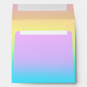 Beautiful Pastel Colorful Gradient Envelope