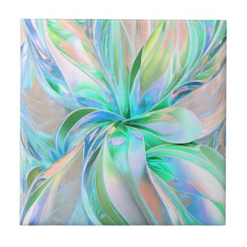 Beautiful Pastel Colors Fractal Ceramic Tile by AutumnRoseMDS at Zazzle