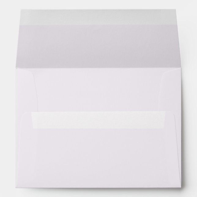 Beautiful Pastel Purple Wedding Envelope (Back (Bottom))