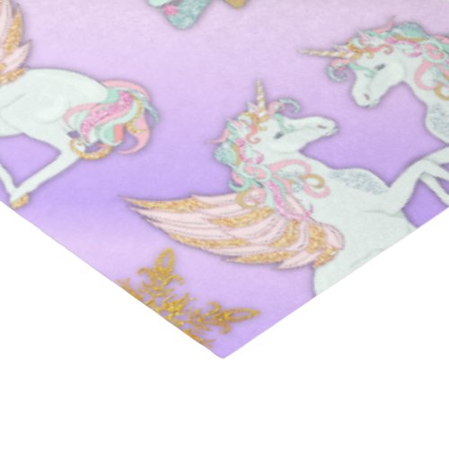 Beautiful Pastel Unicorn Christmas Tissue Paper