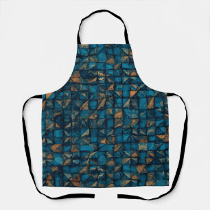 Beautiful Patchwork "Look" in Dark Teal Apron
