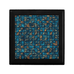 Beautiful Patchwork "Look" in Dark Teal Gift Box