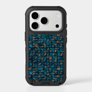 Beautiful Patchwork "Look" in Dark Teal iPhone 17 Pro Case