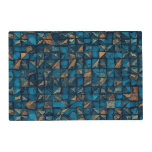 Beautiful Patchwork "Look" in Dark Teal Placemat