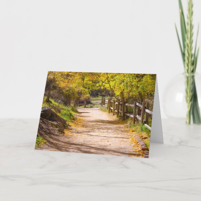 Beautiful Path Blank Greeting Card (Front)