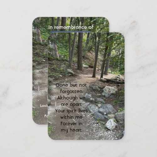 Beautiful Path in the Forest Trees Wilderness  Business Card