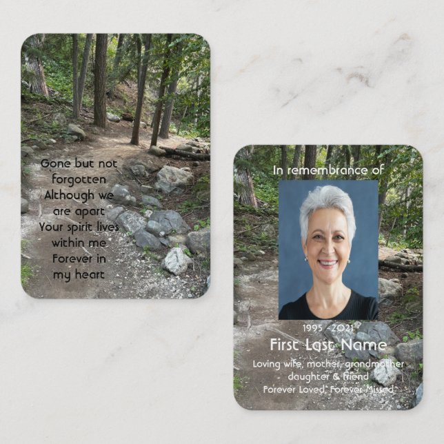 Beautiful Path in the Forest Trees Wilderness  Business Card (Front/Back)