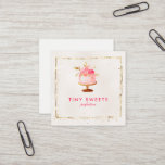 ★ Beautiful  Patisserie ,bakery ,cakes &amp; Sweets Square Business Card at Zazzle