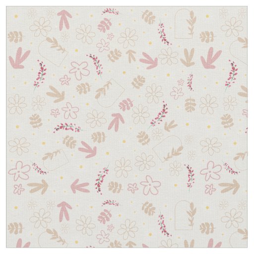 Beautiful pattern floral pastel cute modern design fabric