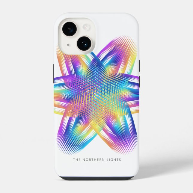 Beautiful pattern of titanium colors - iphone case (Back)