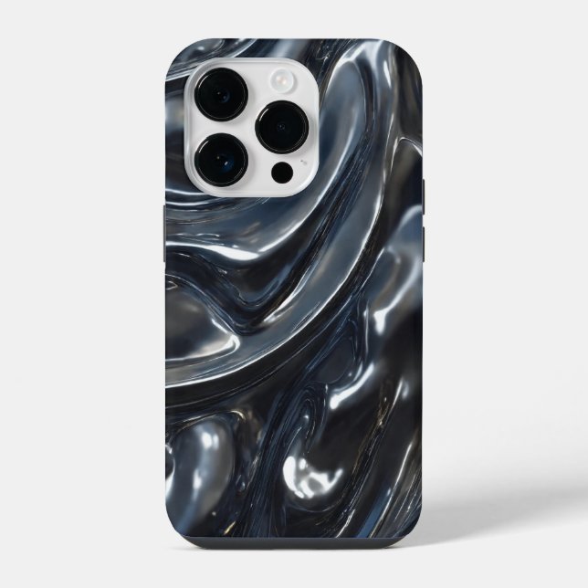 Beautiful pattern of titanium colors iphone case (Back)