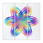 Beautiful pattern of titanium colors - triptych