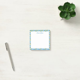 Beautiful Pattern of Vibrant Lemons Personalized Post-it Notes