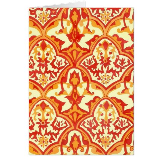 BEAUTIFUL PATTERN - RED & ORANGE CARDS (Front)