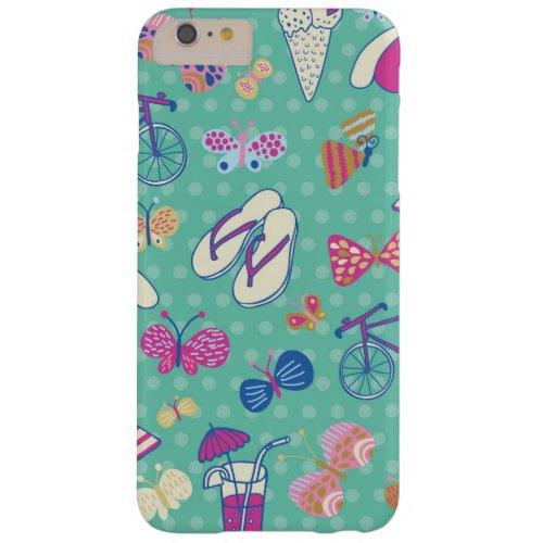 Beautiful Pattern With Summer Elements Barely There iPhone 6 Plus Case