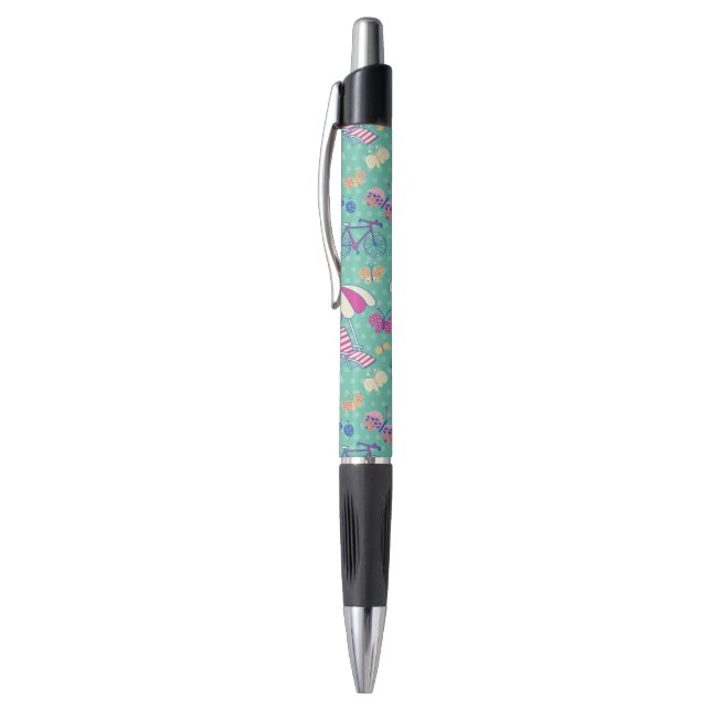 Beautiful Pattern With Summer Elements Pen (Top (Vertical))