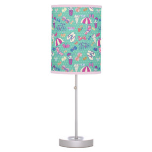 Beautiful Pattern With Summer Elements Table Lamp